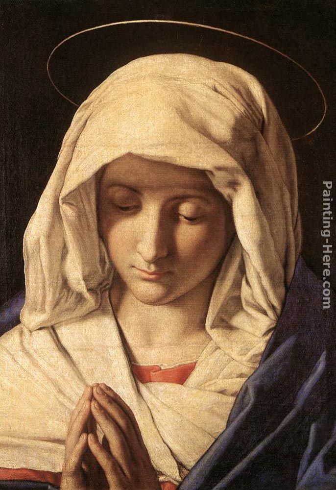 Madonna in Prayer painting - Sassoferrato Madonna in Prayer art painting